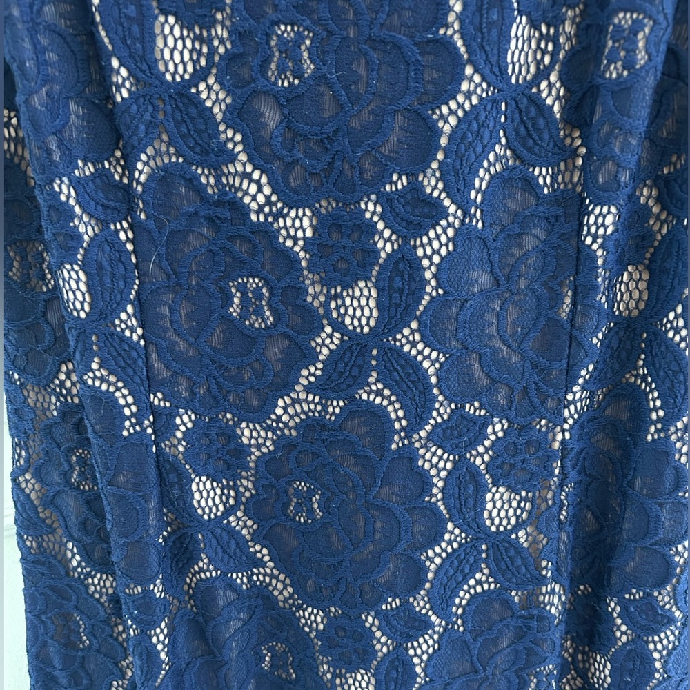 Ivanka Trump Lace Navy Sheath Dress - Picture 10 of 16